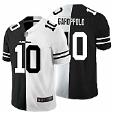 Nike 49ers 10 Jimmy Garoppolo Black And White Split Vapor Untouchable Limited Jersey Dyin,baseball caps,new era cap wholesale,wholesale hats